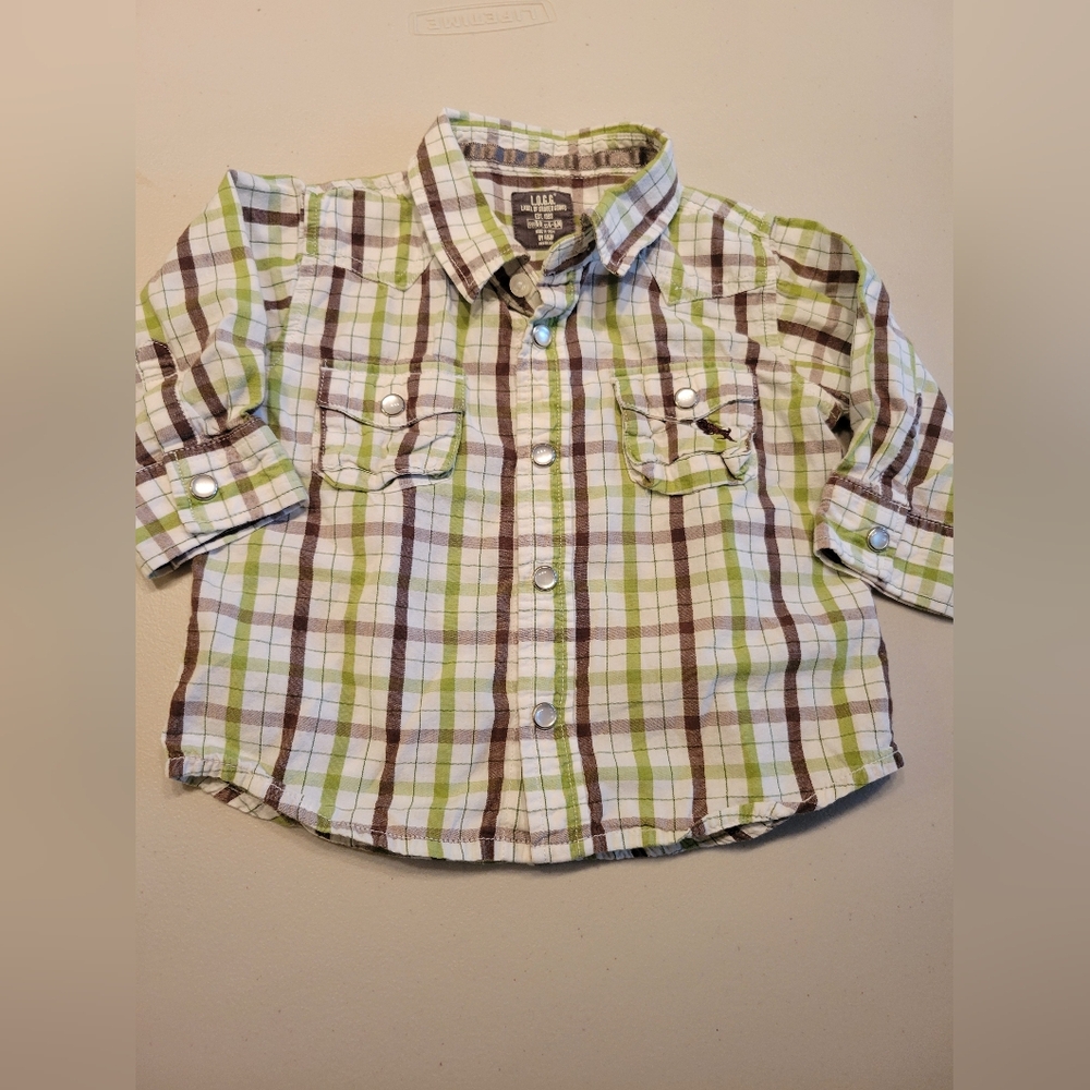 L.O.G.G. by H&M Boys buttons front. 4-6 months
